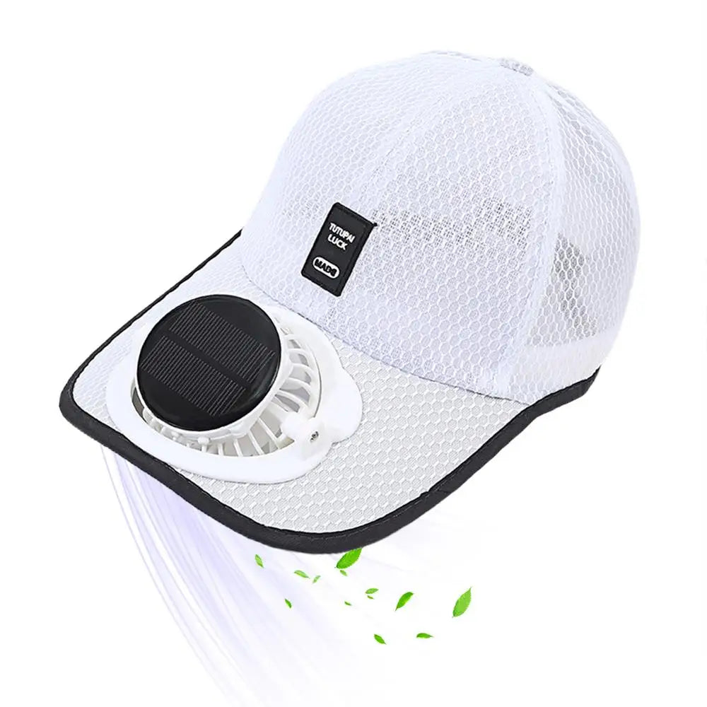 Solar Powered Fan Hat Summer Sun Hat Fan Hat Breathable Sports Hats UV Protection
