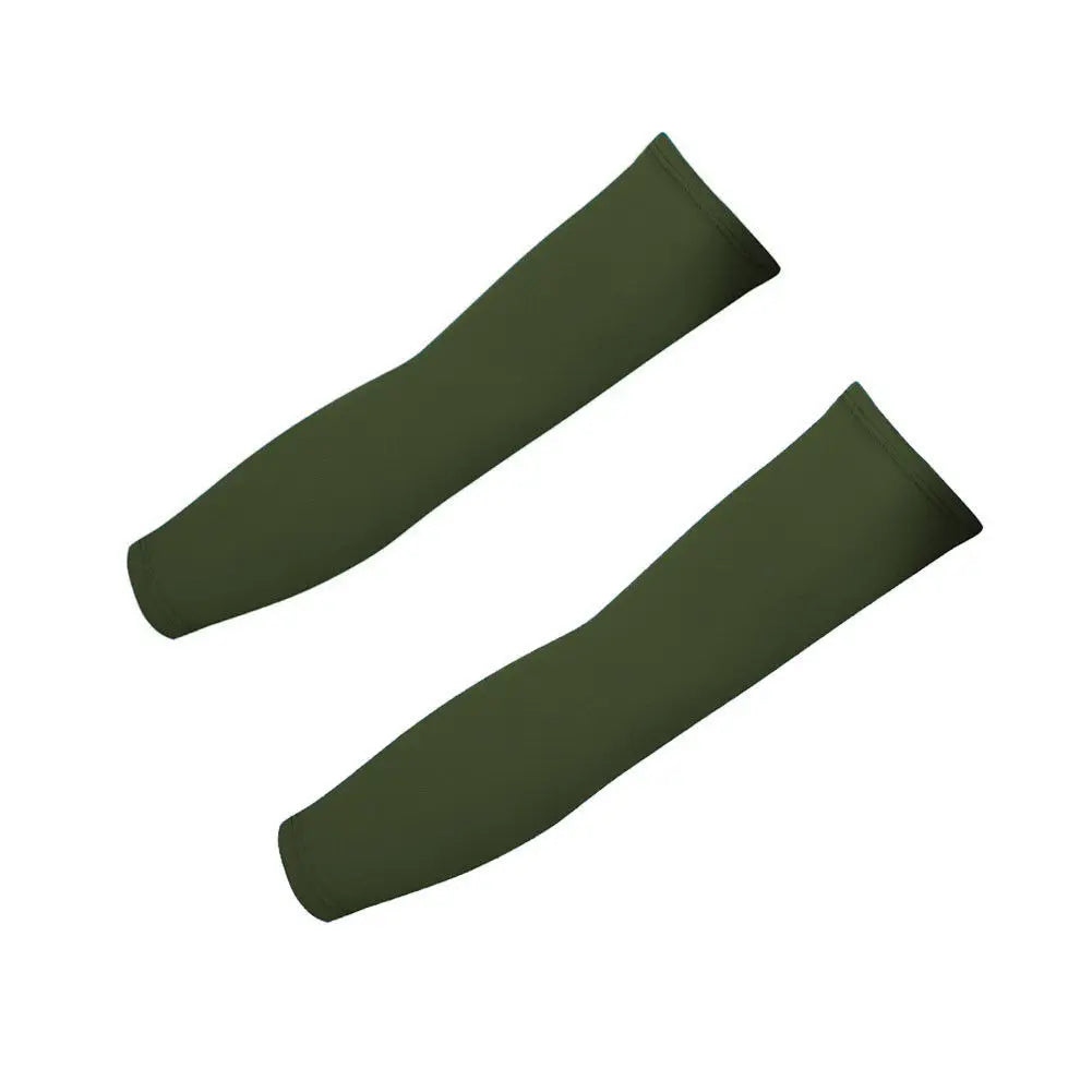 1 Pair Outdoor Sport UV Sun Shield Arm Sleeves Skin Cover Sports Arm Compression Sleeve Basketball Cycling Volleyball Sunscreen