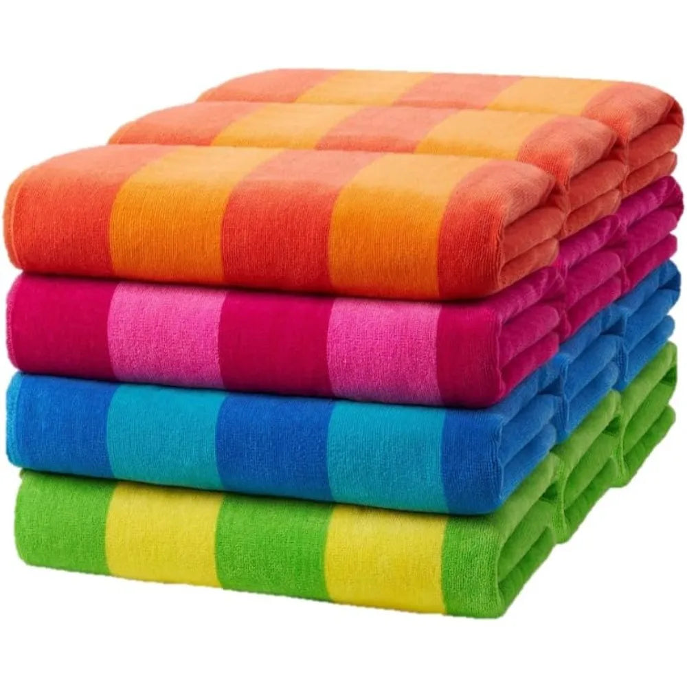 100% Cotton Velour Towels - Large Cotton Towels