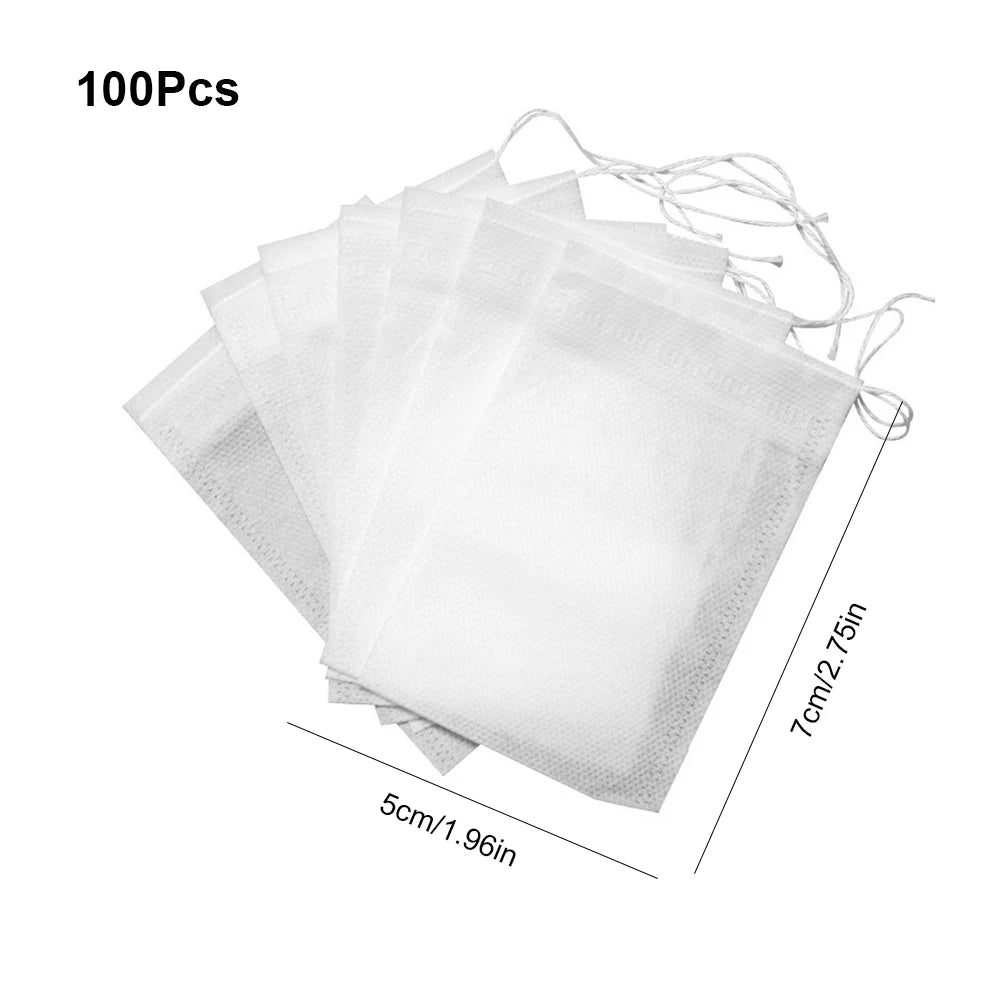 100 Pcs Disposable Tea Bags