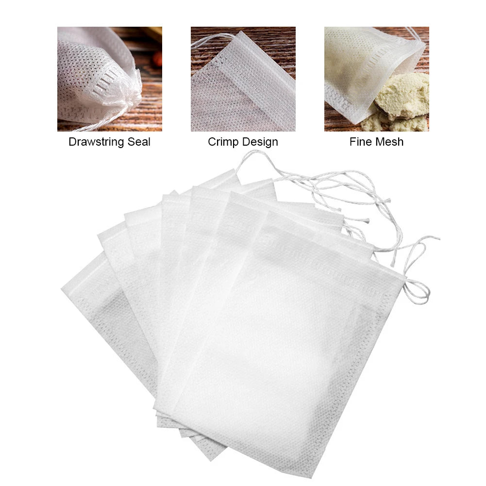 100 Pcs Disposable Tea Bags