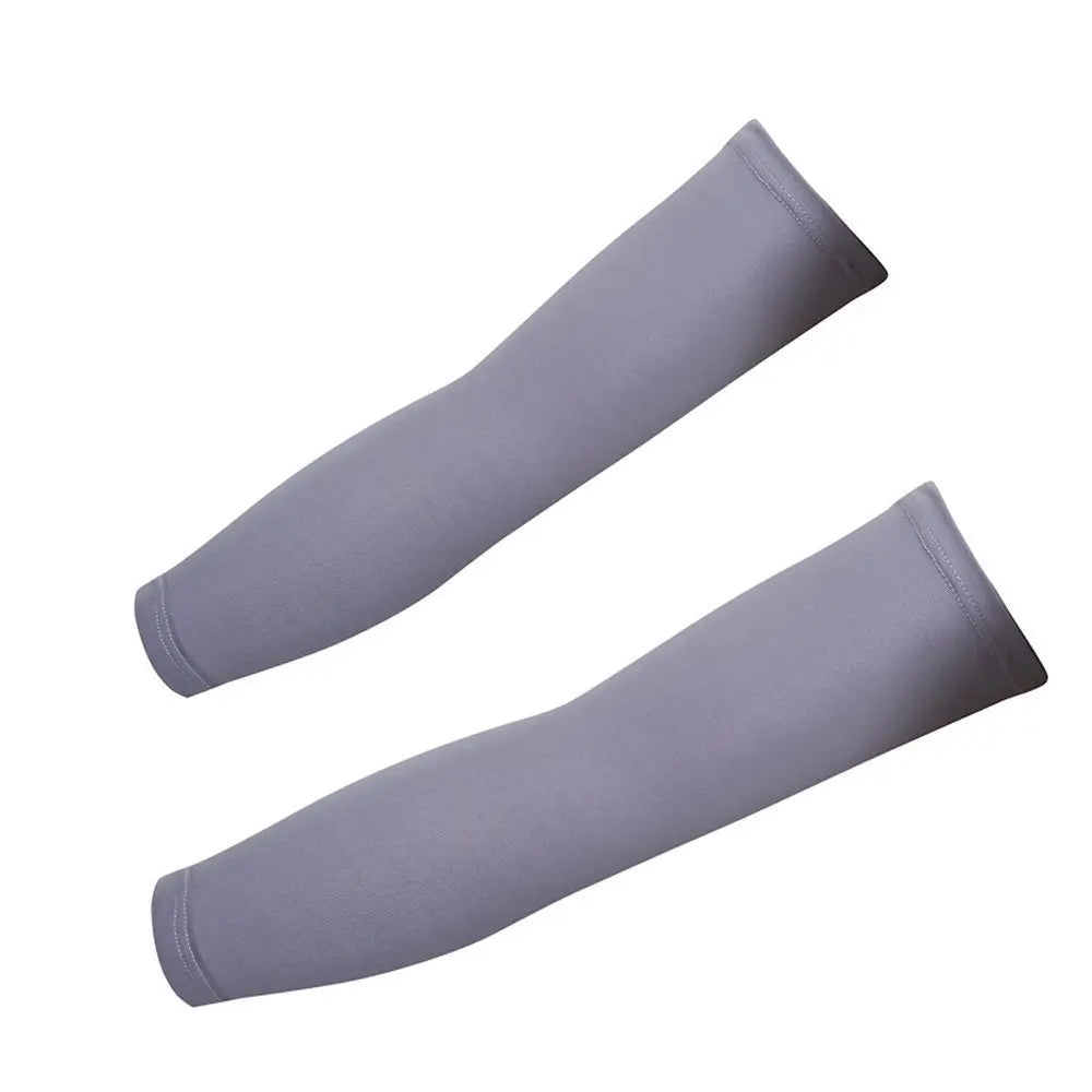 1 Pair Outdoor Sport UV Sun Shield Arm Sleeves Skin Cover Sports Arm Compression Sleeve Basketball Cycling Volleyball Sunscreen