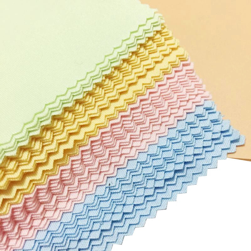10PCS Random 130mm*130mm Portable Solid Color Microfiber Glasses Cleaning