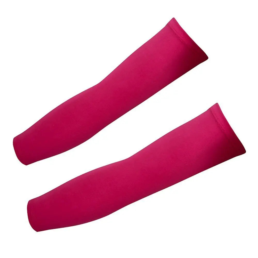 1 Pair Outdoor Sport UV Sun Shield Arm Sleeves Skin Cover Sports Arm Compression Sleeve Basketball Cycling Volleyball Sunscreen