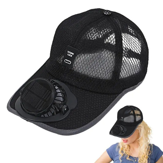 Solar Powered Fan Hat Summer Sun Hat Fan Hat Breathable Sports Hats UV Protection