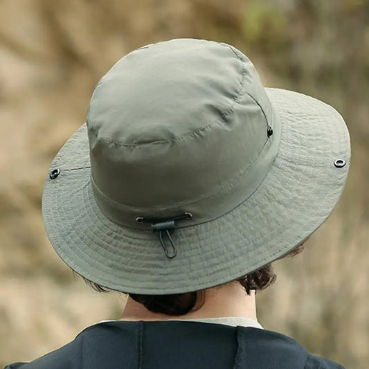 Folding Bucket Hat Men's Uv Protection Hat Outdoor Waterproof Fishing n