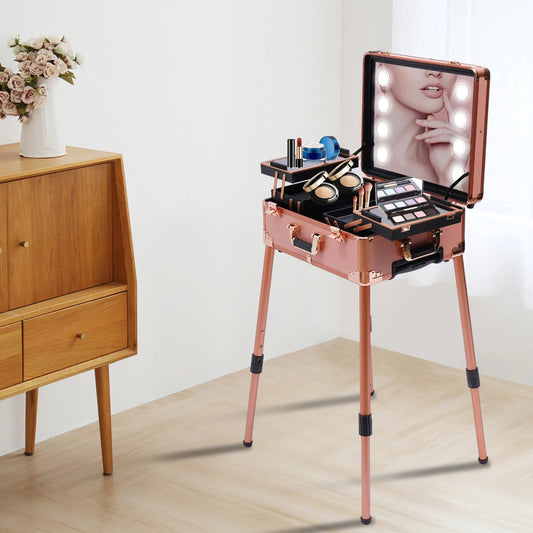 Trolley Make up Case Professional Cosmetic Organizer