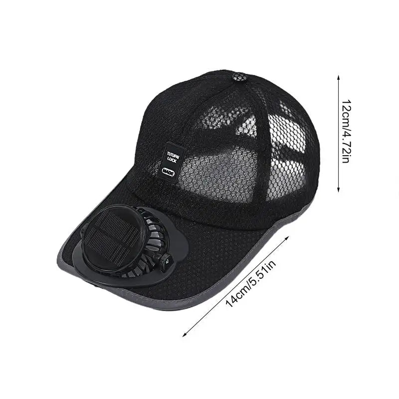 Solar Powered Fan Hat Summer Sun Hat Fan Hat Breathable Sports Hats UV Protection