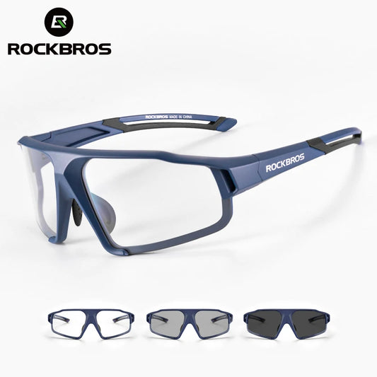 ROCKBROS Photochromic Cycling Glasses Bike Bicycle Glasses Sports Men's Sunglasses