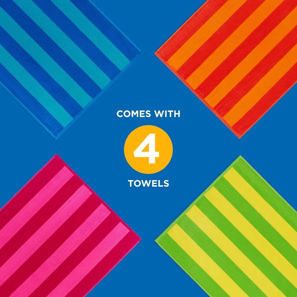 100% Cotton Velour Towels - Large Cotton Towels